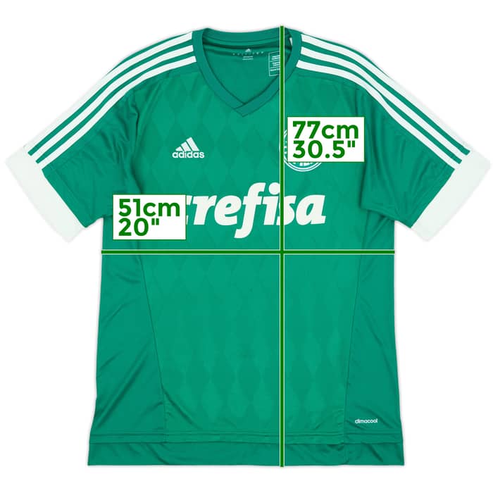 2015 Palmeiras Home Shirt - 8/10 - (L)
