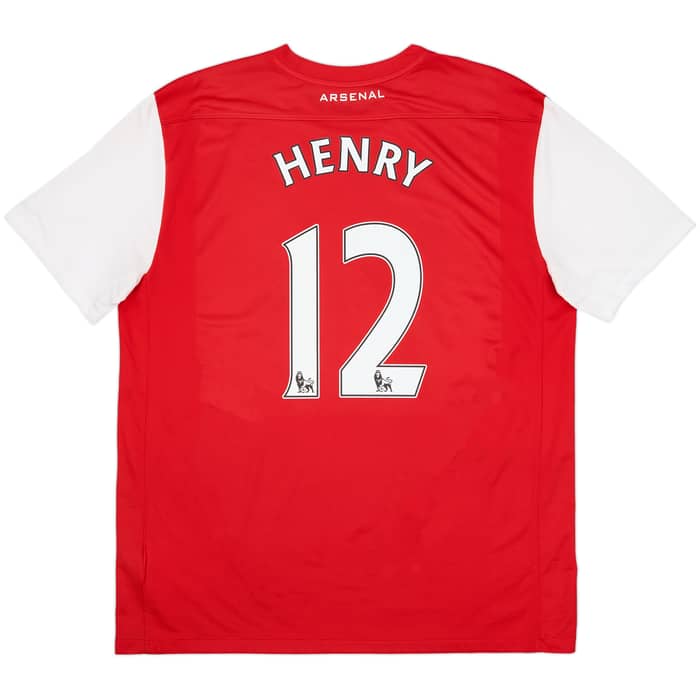 2011-12 Arsenal Home Shirt Henry #12 - 8/10 - (XL)