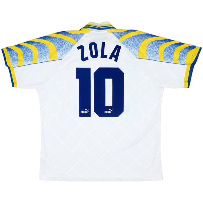 1995-97 Parma Home Shirt Zola #10 - 8/10 - (L)