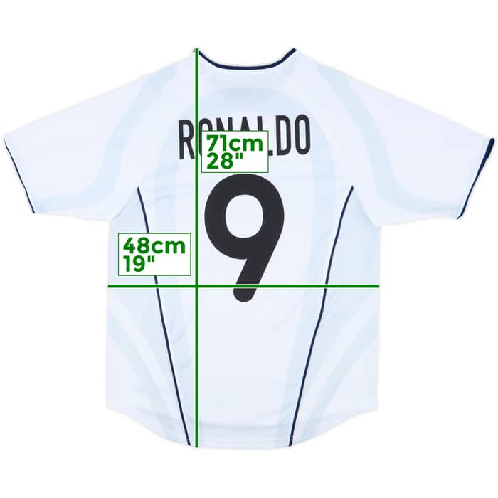 2001-02 Inter Milan Away Shirt Ronaldo #9 - 10/10 - (S)