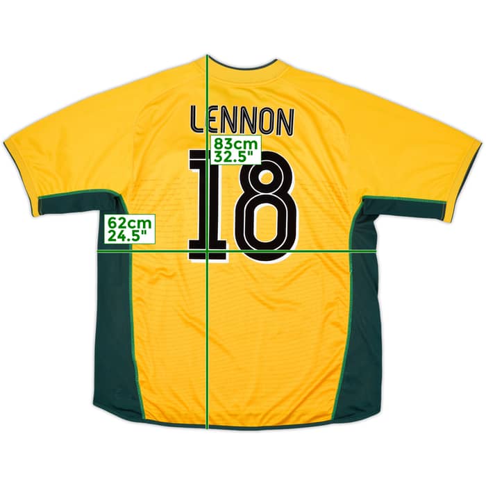 2002-03 Celtic Away Shirt Lennon #18 - 5/10 - (XXL)