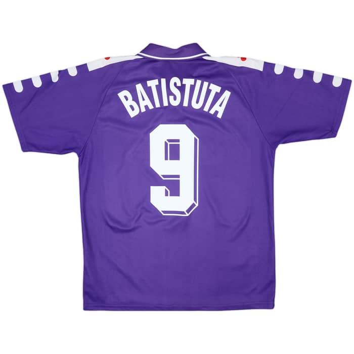 1998-99 Fiorentina Home Shirt Batistuta #9 - 8/10 - (M)