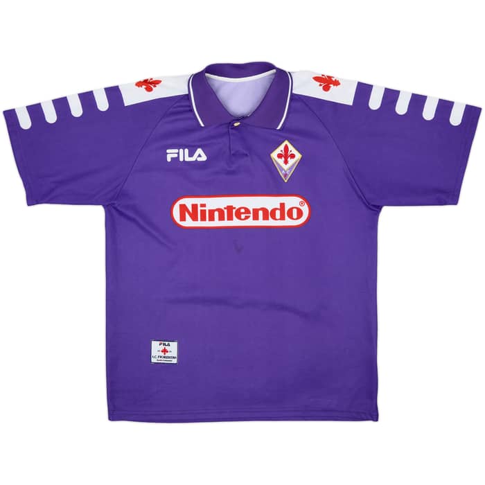 1998-99 Fiorentina Home Shirt Batistuta #9 - 8/10 - (M)