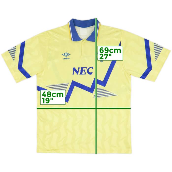 1990-92 Everton Away Shirt - 8/10 - (L)
