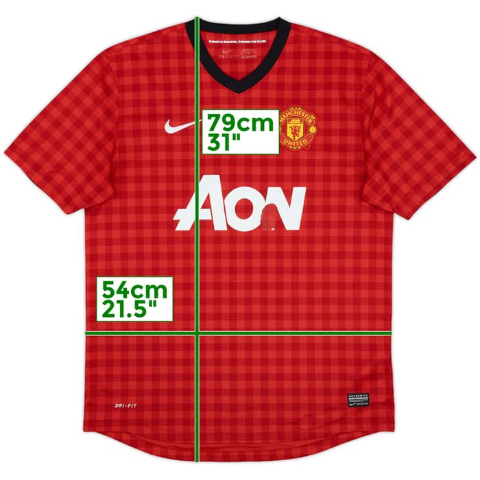 2012-13 Manchester United Home Shirt - 4/10 - (L)