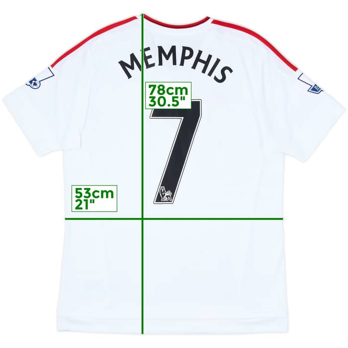 2015-16 Manchester United Away Shirt Memphis #7 - 8/10 - (L)