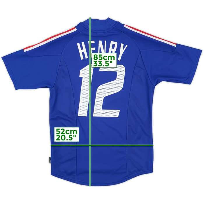 2002-04 France Home Shirt Henry #12 - 10/10 - (S)