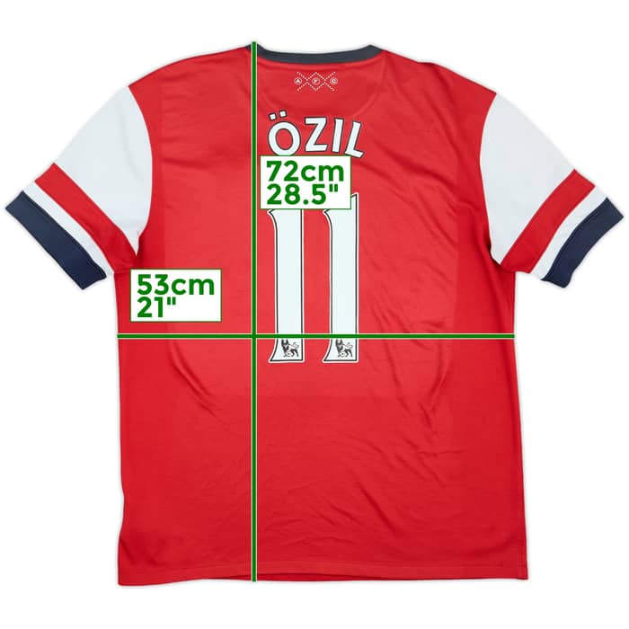 2012-14 Arsenal Home Shirt Ozil #11 - 6/10 - (L)