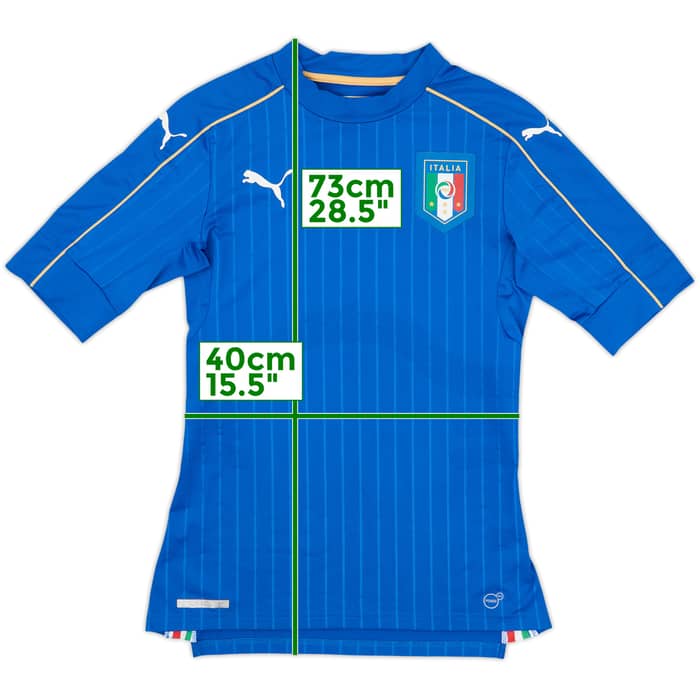 2016-17 Italy Authentic Home Shirt - 8/10 - (M)