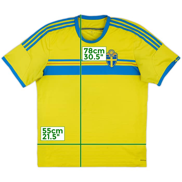 2014-15 Sweden Home Shirt - 5/10 - (XXL)