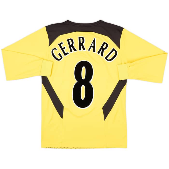 2004-06 Liverpool Away L/S Shirt Gerrard #8 - 8/10 - (XS)