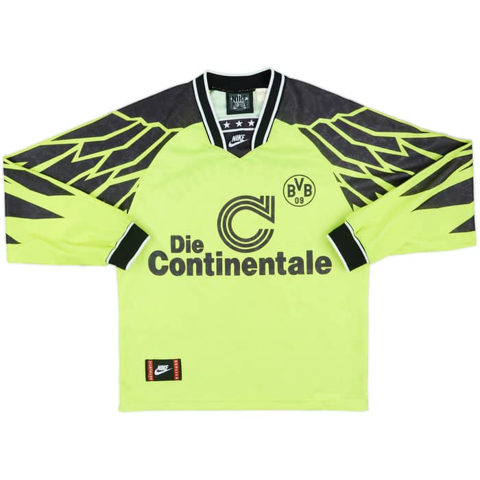 1994-95 Borussia Dortmund Home L/S Shirt - 7/10 - (L.Boys)