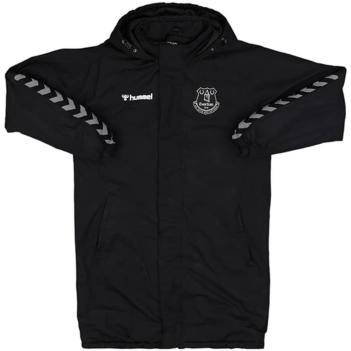 2022-23 Everton Hummel Hooded Padded Bench Coat - 9/10 - (S)