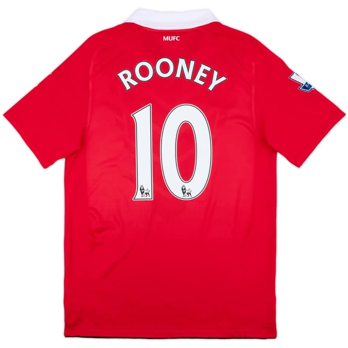 2010-11 Manchester United Home Shirt Rooney #10 - 9/10 - (M)