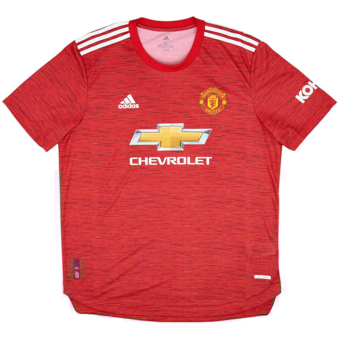 2020-21 Manchester United Authentic Home Shirt Cavani #7 - 9/10 - (XL)