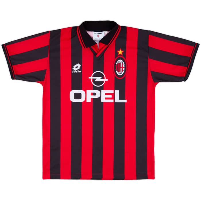 1996-97 AC Milan Basic Home Shirt - 8/10 - (L)