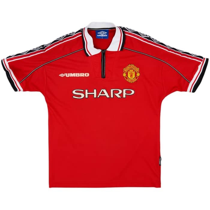 1998-00 Manchester United Home Shirt Keane #16 - 8/10 - (M)