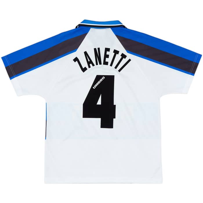 1996-97 Inter Milan Away Shirt Zanetti #4 - 7/10 - (M)