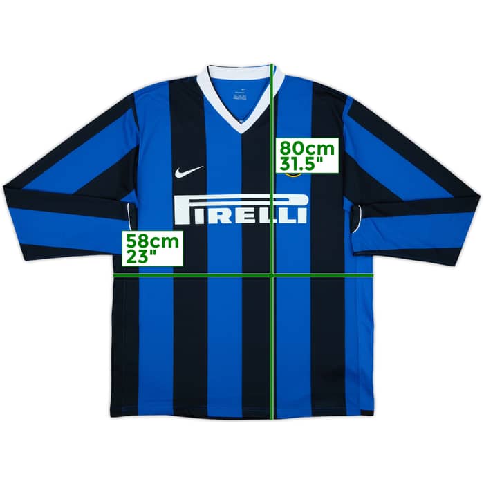 2006-07 Inter Milan Home L/S Shirt - 6/10 - (XL)