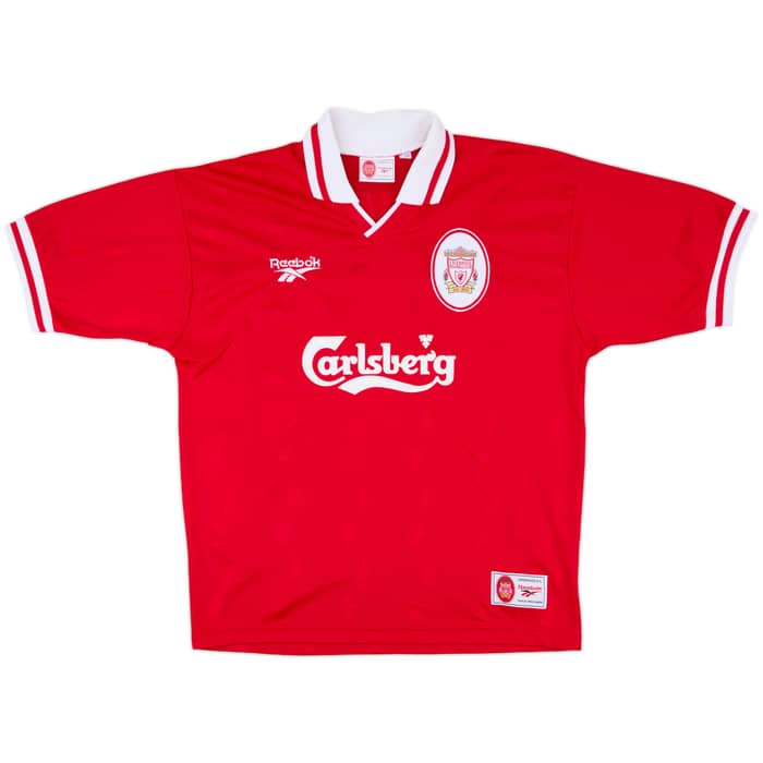 1996-98 Liverpool Home Shirt Fowler #9 - 8/10 - (L)