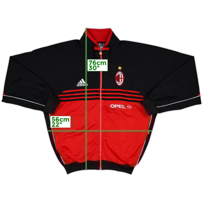 1999-00 AC Milan adidas Track Jacket - 8/10 - (M)