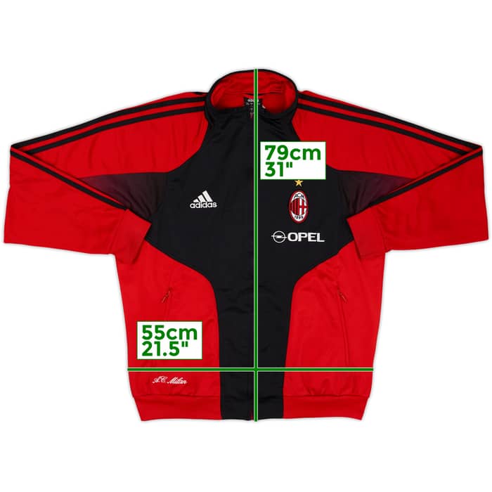 2004-05 AC Milan adidas Track Jacket - 8/10 - (M/L)