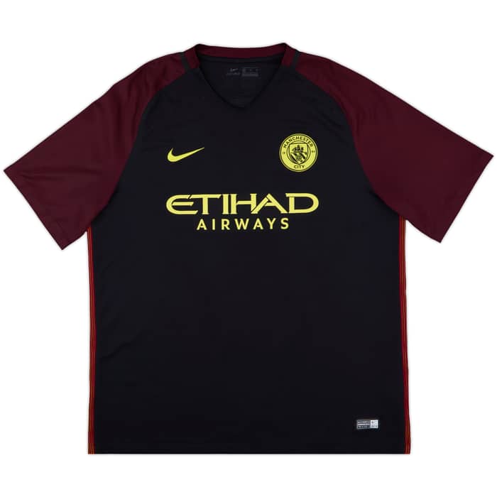 2016-17 Manchester City Away Shirt Kun Aguero #10 - 8/10 - (XL)