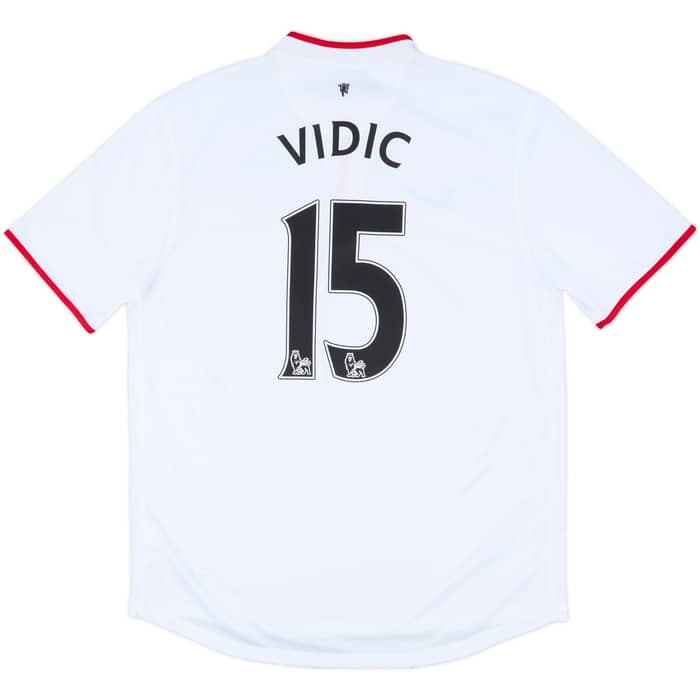 2012-14 Manchester United Away Shirt Vidic #15 - 8/10 - (L)