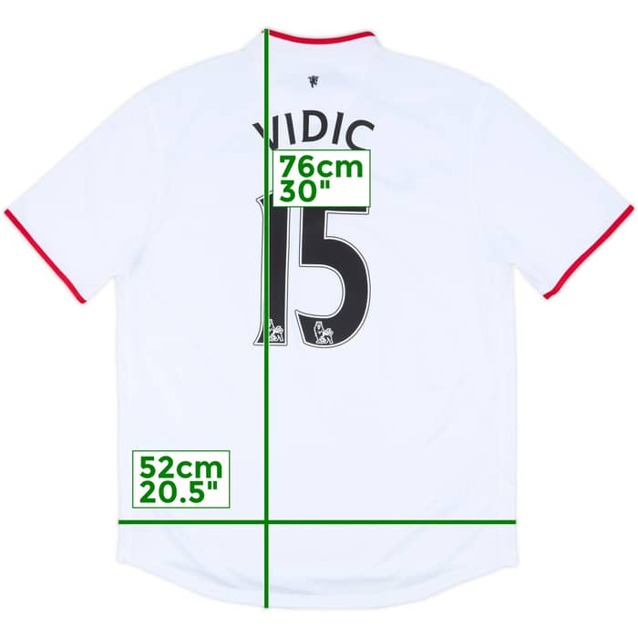 2012-14 Manchester United Away Shirt Vidic #15 - 8/10 - (L)