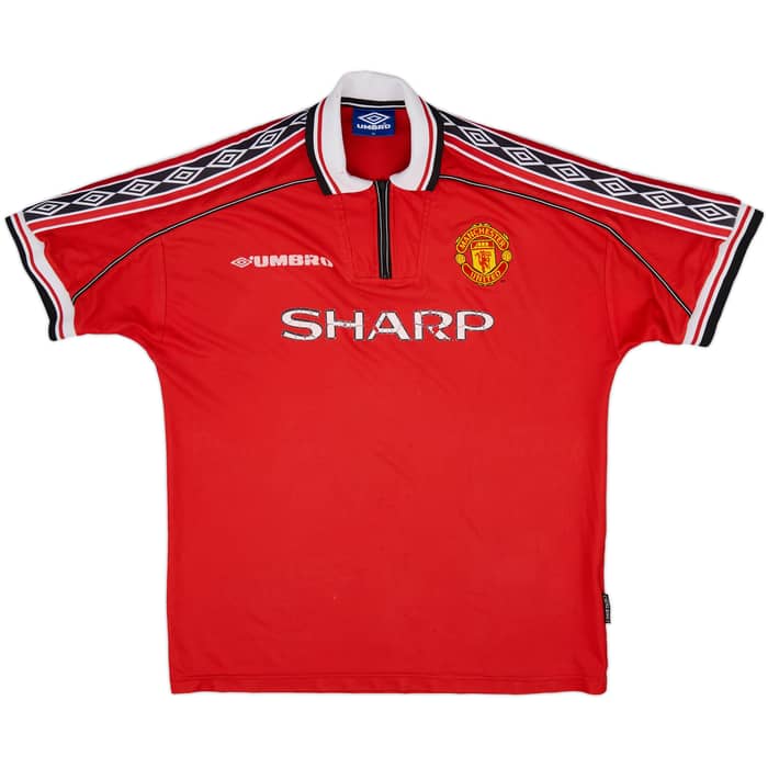 1998-00 Manchester United Home Shirt - 5/10 - (XL)