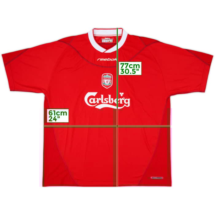 2002-04 Liverpool Home Shirt - 4/10 - (XL)