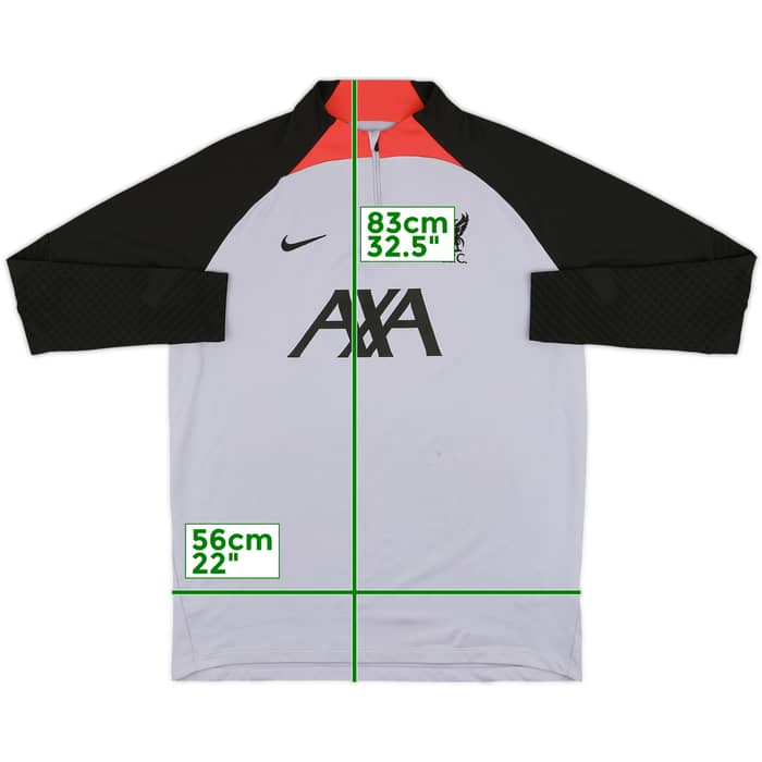 2022-23 Liverpool Nike 1/4 Zip Dill Top - 7/10 - (XL)