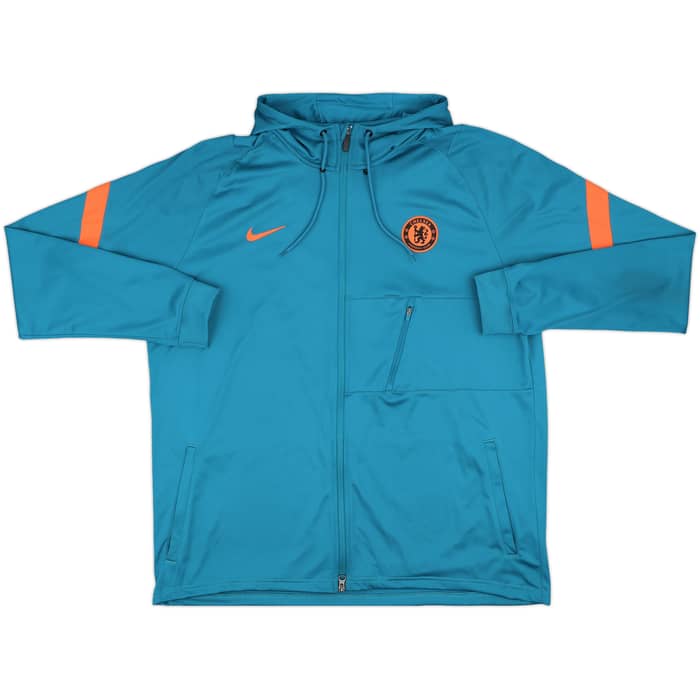 2021-22 Chelsea adidas Hooded Sweat Top - 9/10 - (XXL)