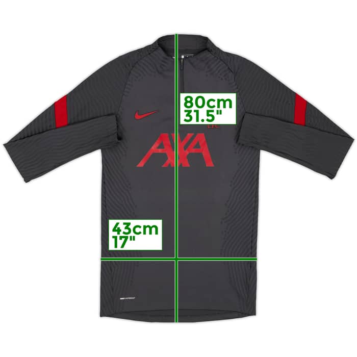 2020-21 Liverpool Nike Vaporknit 1/4 Zip Drill Top - 8/10 - (S)