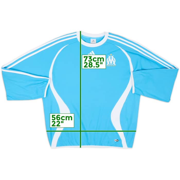 2006-07 Olympique Marseille adidas Sweat Top - 8/10 - (M/L)