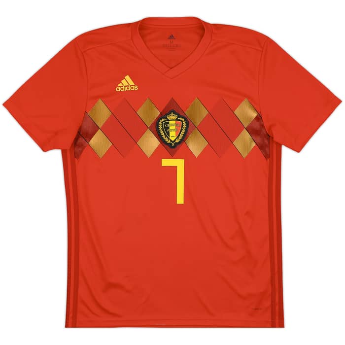 2018-19 Belgium Home Shirt De Bruyne #7 - 10/10 - (M)
