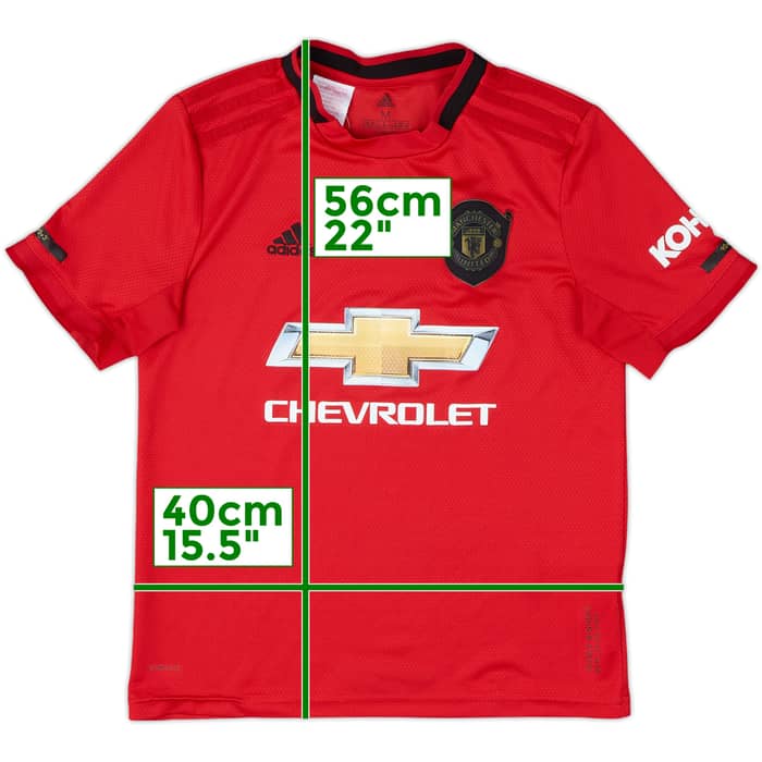2019-20 Manchester United Home Shirt - 6/10 - (L.Boys)