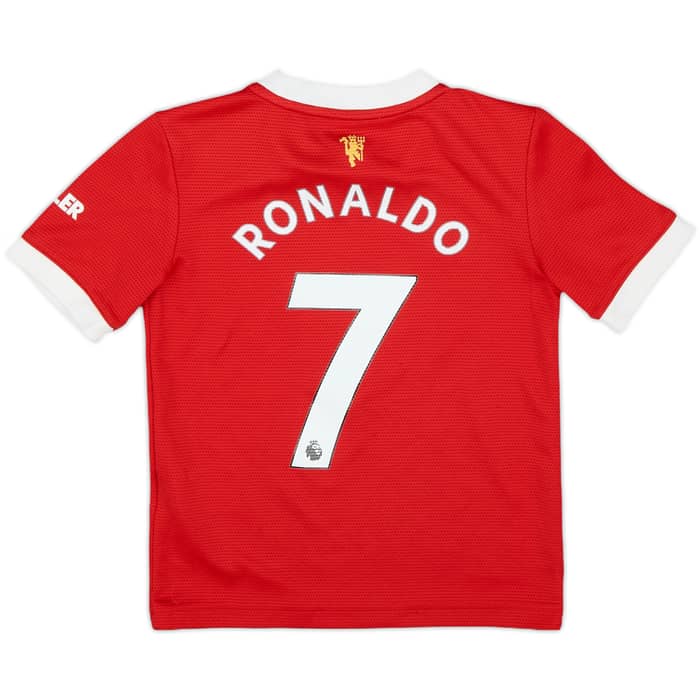2021-22 Manchester United Home Shirt Ronaldo #7 - 8/10 - (5-6 Years)