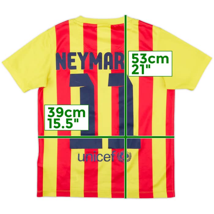 2013-15 Barcelona Basic Away Shirt Neymar Jr #11 - 7/10 - (S.Boys)