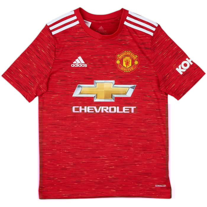 2020-21 Manchester United Home Shirt - 10/10 - (L.Boys)