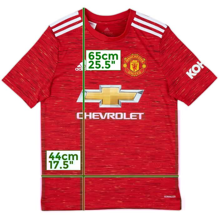 2020-21 Manchester United Home Shirt - 10/10 - (L.Boys)