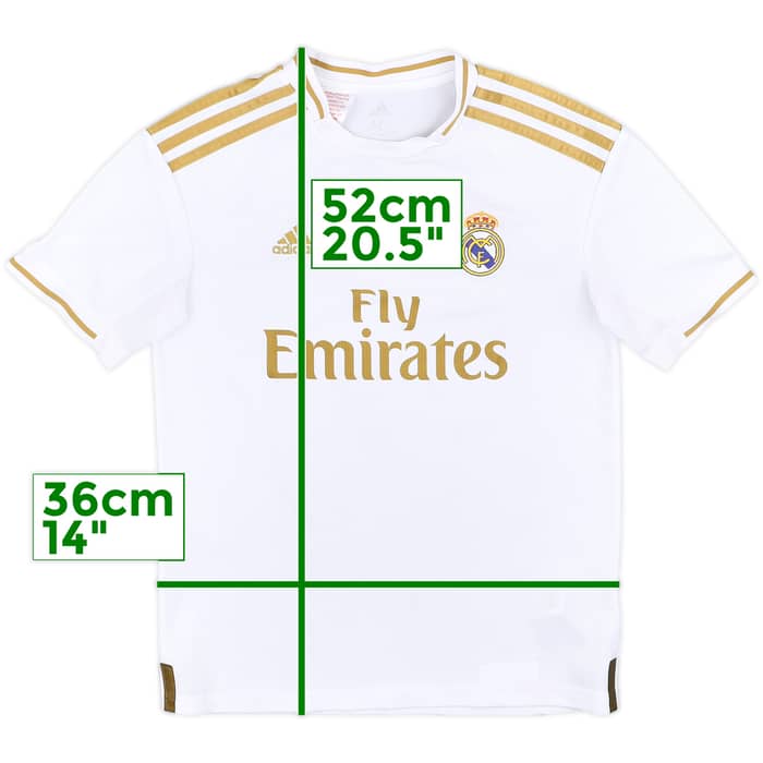 2019-20 Real Madrid Home Shirt - 7/10 - (M.Boys)
