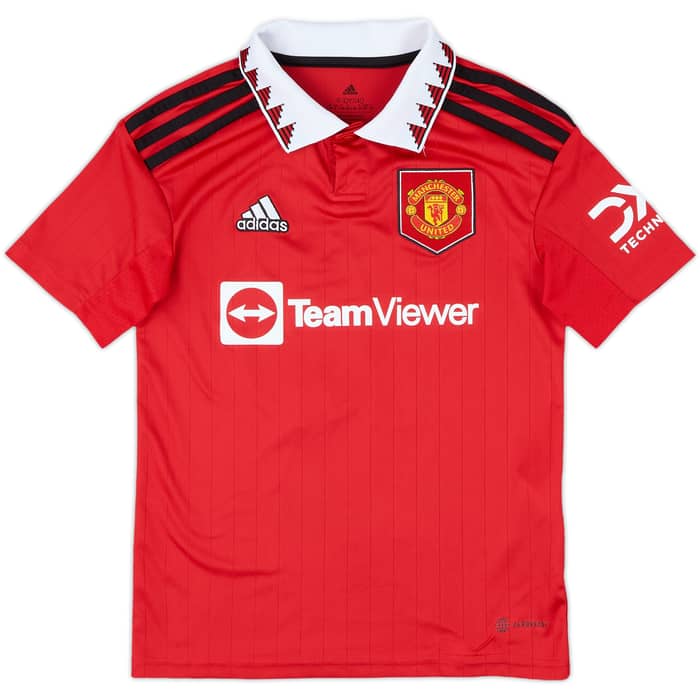 2022-23 Manchester United Home Shirt Rashford #10 - 8/10 - (S.Boys)