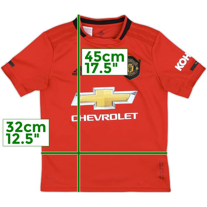 2019-20 Manchester United Home Shirt - 9/10 - (S.Boys)