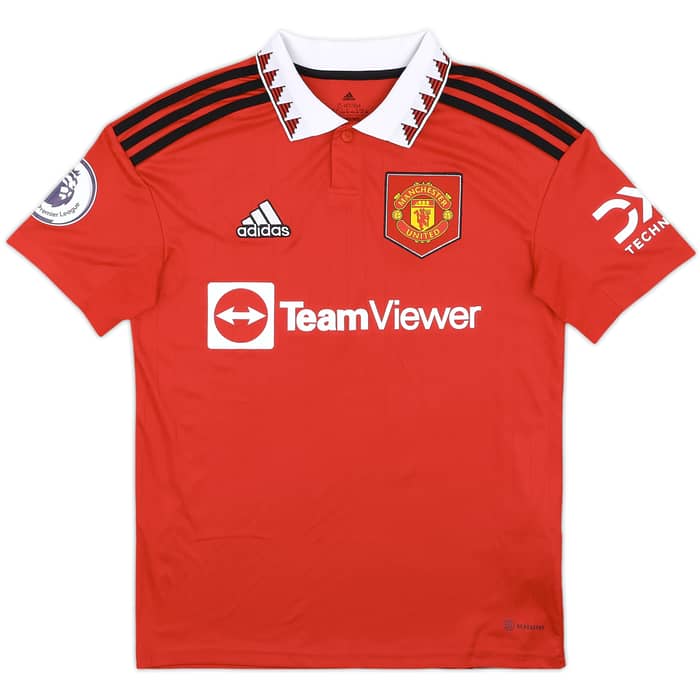 2022-23 Manchester United Home Shirt Ronaldo #7 - 7/10 - (L.Boys)