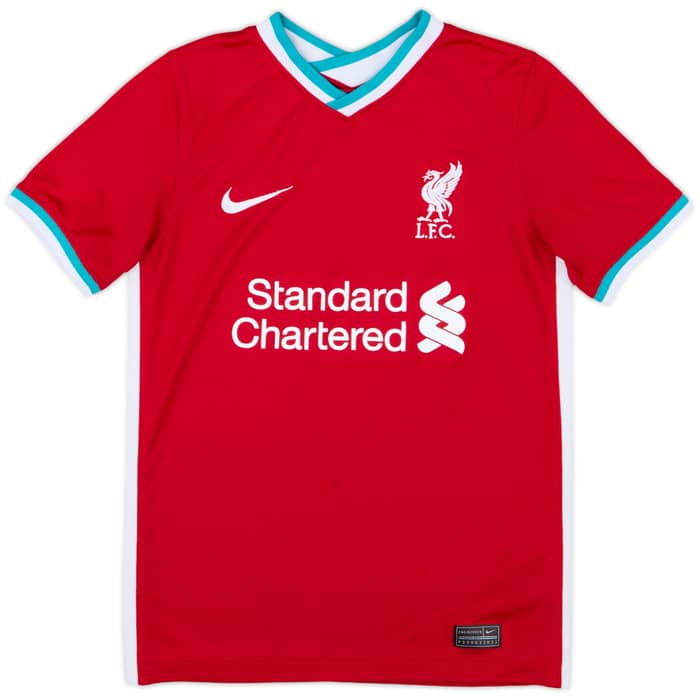 2020-21 Liverpool Home Shirt - 7/10 - (M.Boys)