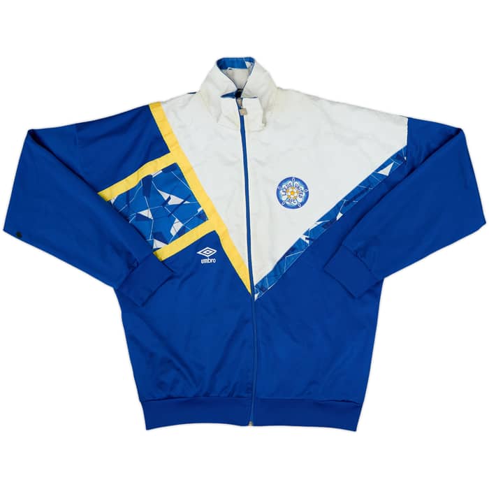 1990-91 Leeds United Umbro Track Jacket - 7/10 - (XXL)