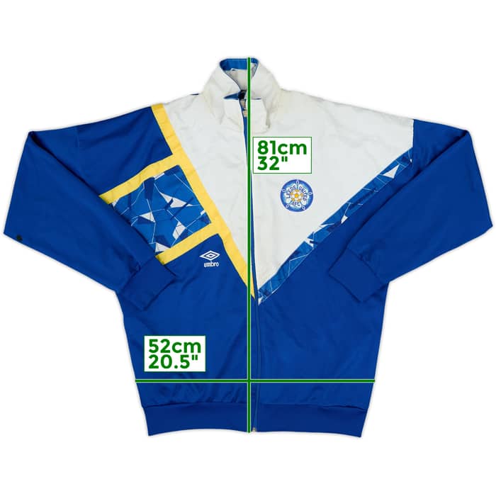 1990-91 Leeds United Umbro Track Jacket - 7/10 - (XXL)