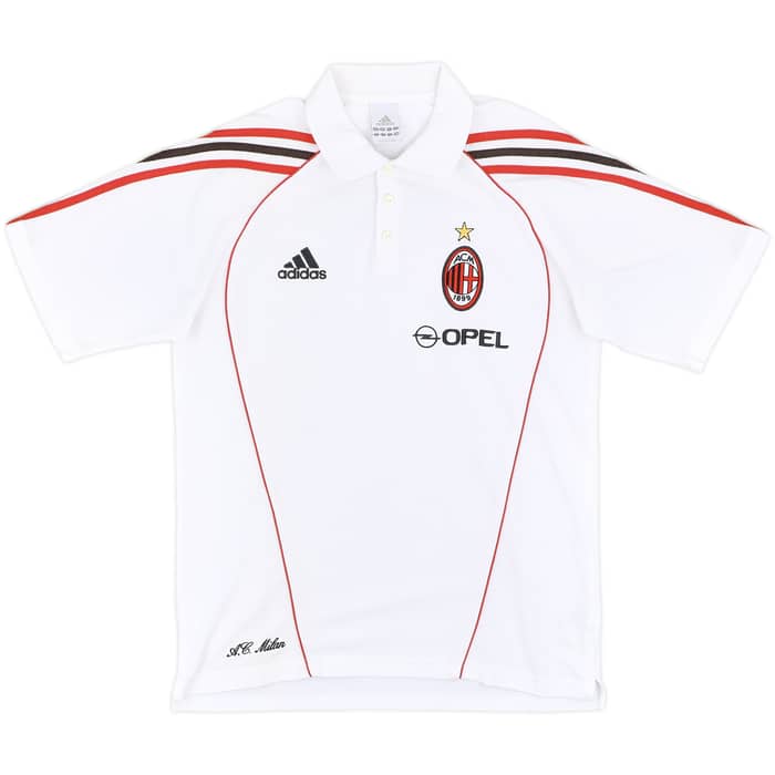 2005-06 AC Milan adidas Polo Shirt - 9/10 - (S)