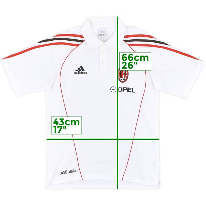 2005-06 AC Milan adidas Polo Shirt - 9/10 - (S)